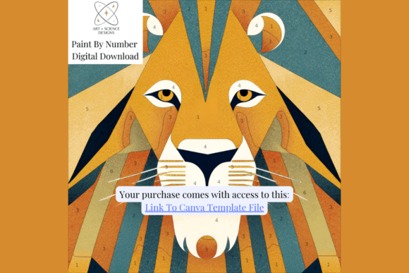Download Lion Jungle King Paint or Color Number - Jungle king Collection
