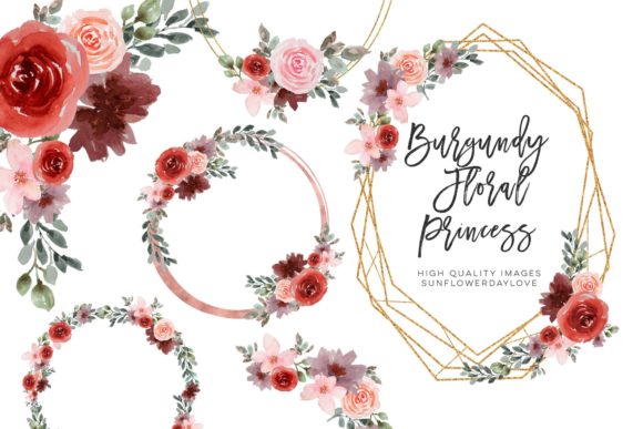 Download Watercolor Flower Frame Clipart, Wedding - Watercolor flower frame Collection