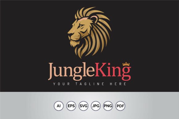 Download Lion Jungle King Face Head Mascot Logo - Jungle king Collection