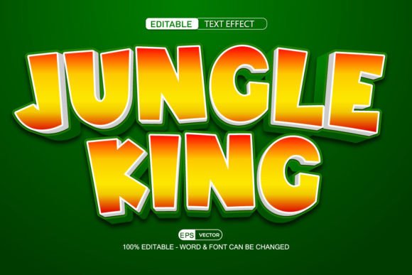 Download Jungle King Editable Text Effect Vector - Jungle king Collection