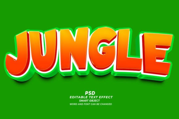 Download PSD Jungle King 3d Editable Text Effect - Jungle king Collection