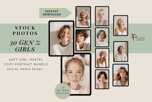 Download 30 Aesthetic Stock Photos — Gen Z Girls - Stock photos Collection